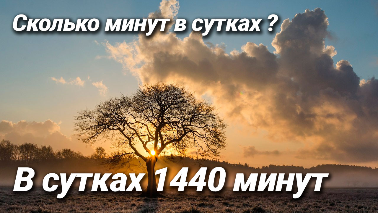Сколько минут в сутках